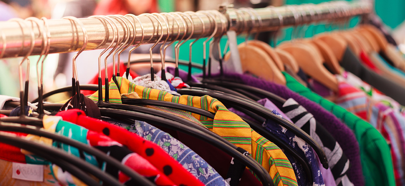 Vintage clothing rack